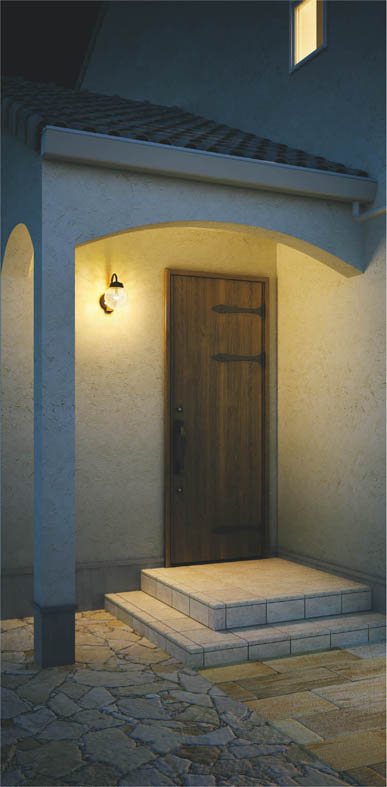 楽天市場】AU40257L 玄関灯 LED防雨型ブラケット (60W相当) LED（電球