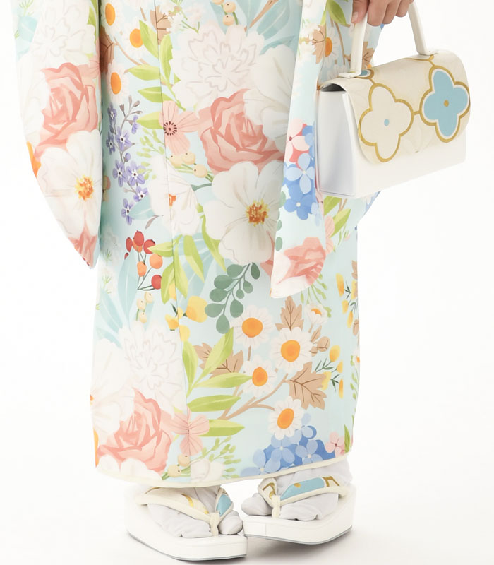 楽天市場】七五三 753 着物 7歳 女の子 四つ身着物 単品 花わらべ