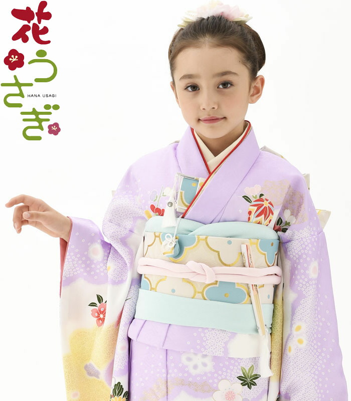 楽天市場】七五三 着物 7歳 女の子 着物フルセット 花うさぎ ブランド