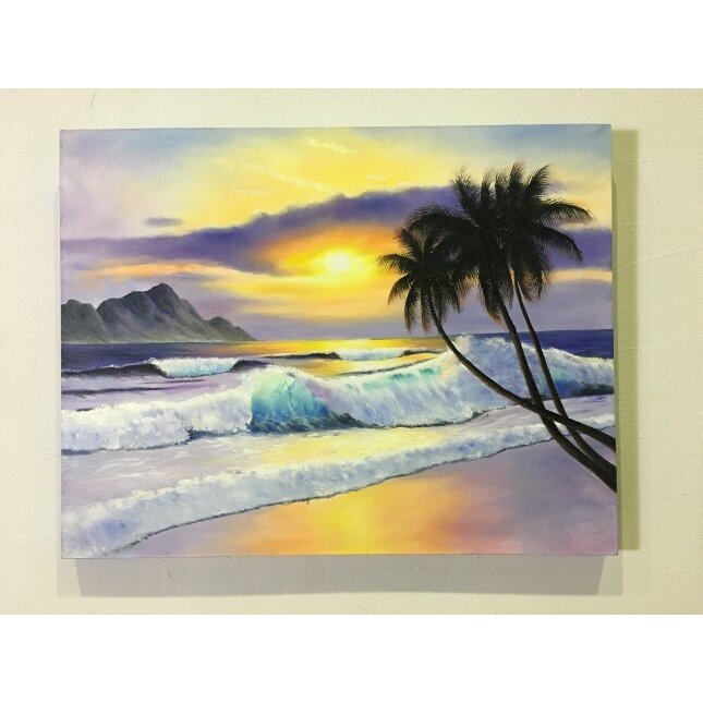 楽天市場】【インテリア雑貨 おしゃれ バリ風】 海の絵 ビーチ ヤシの