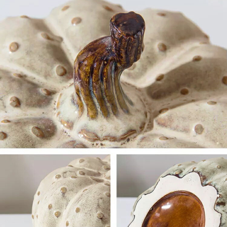 楽天市場】ハロウィン パンプキン かぼちゃ 雑貨 オブジェ 置物 陶器