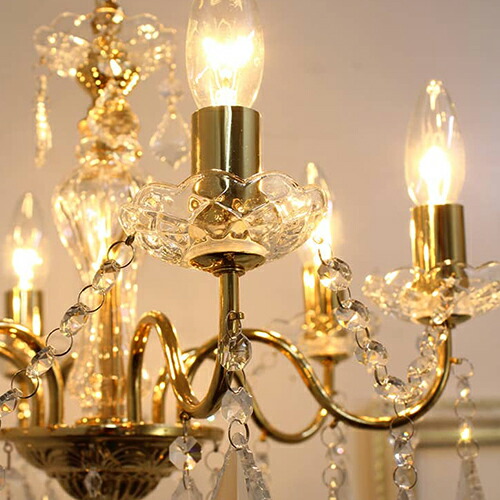 楽天市場】【送料無料】クラリーチェ ゴールド 6灯シャンデリア