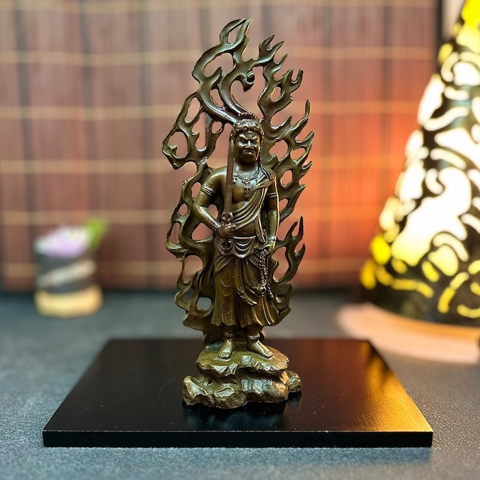 楽天市場】銅 不動明王 茶 g23-004 置き物 守護神 縁起物 中国