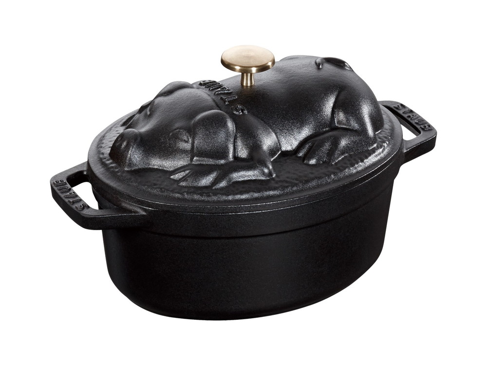 楽天市場】【公式】 ストウブ ピギーココット オーバル 17cm ブラック