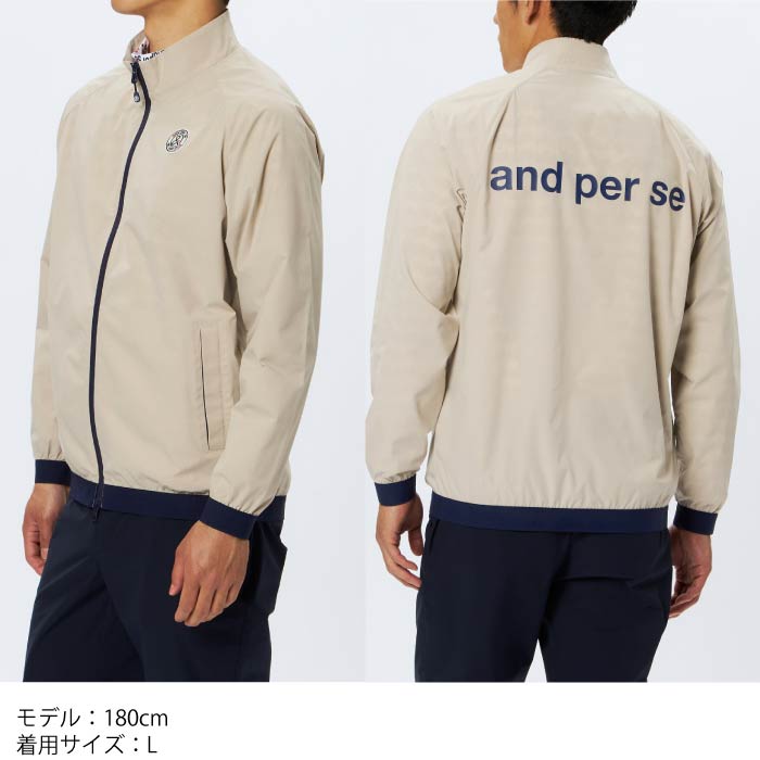 楽天市場】and per se アンパスィ ゴルフウェア メンズ ブルゾン