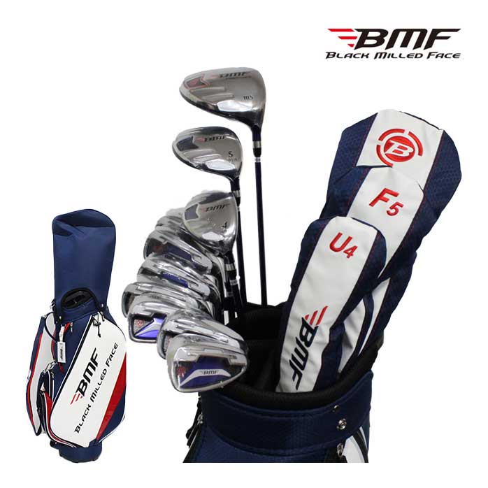 楽天市場】BLACK MILLED FACE ゴルフ クラブセット 10本セット BMF