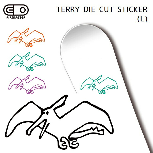 楽天市場】ステッカー AIRBLASTER DIECUT TERRY STICKER Lサイズ