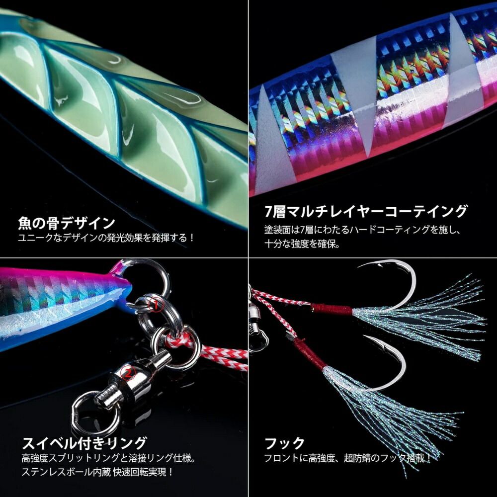 楽天市場】Goture メタルジグセット スロージグセット オフショア