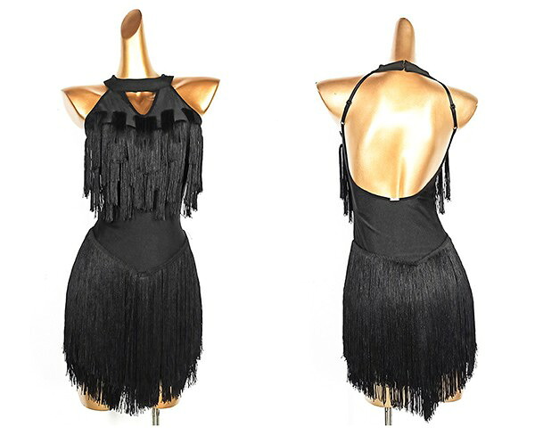 楽天市場】ラテン 衣装 ラテンドレス 社交ダンス衣装 ダンスウエア 黒