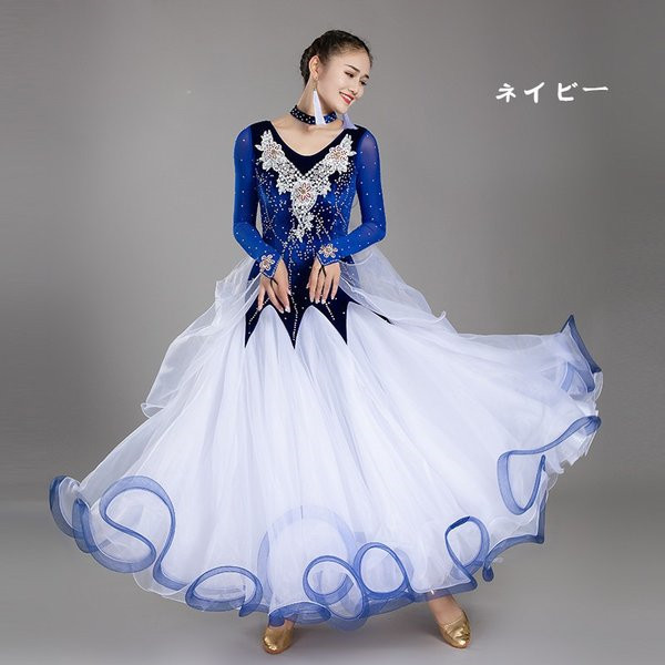 楽天市場】モダンドレス 社交ダンス スタンダード ワルツ 大きいサイズ