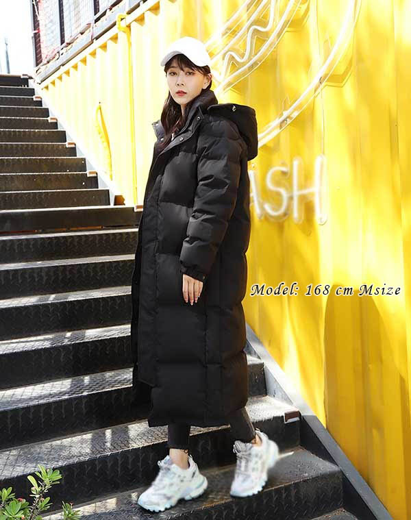 楽天市場】ダウンコート レディース ブラック 黒 ロング 90％ダウン