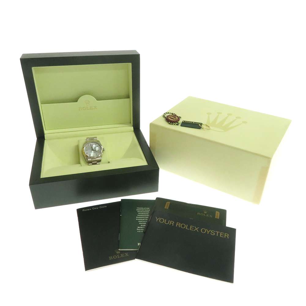 楽天市場】ロレックス デイデイト 118206A Z番 PT950 アイスブルー