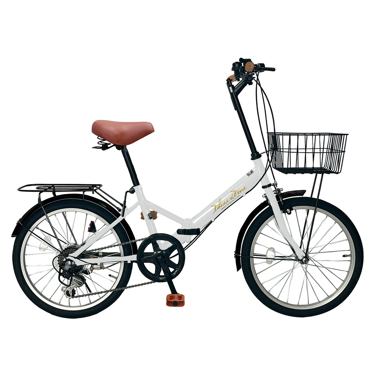 楽天市場】折りたたみ自転車 20インチ（カラーホワイト）（自転車