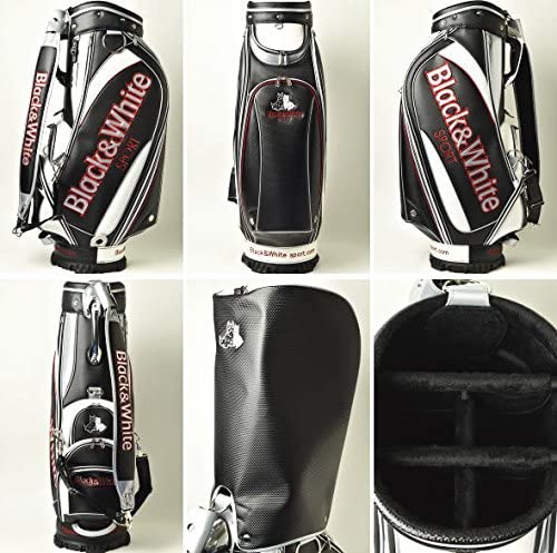 楽天市場】ブラック＆ホワイト Black ＆ White キャディバッグ 7007GS