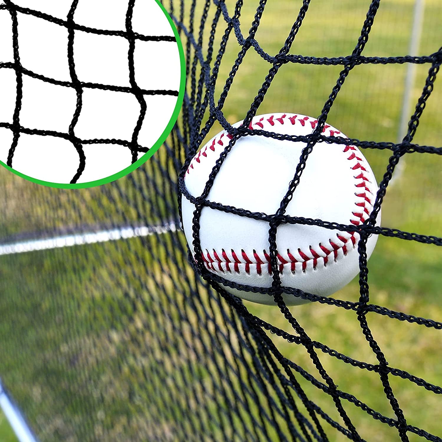 楽天市場】野球ネット 9.0×3.6m 防球ネット 取替用ネット 打撃ネット