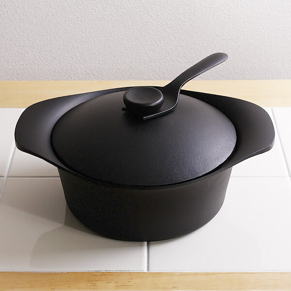楽天市場】柳宗理 鉄鍋22cm深型 鉄蓋 ハンドル付(鉄なべ) zk