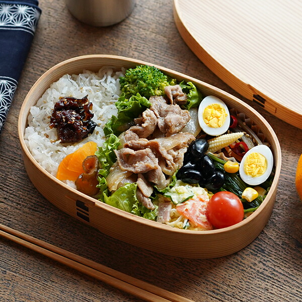 楽天市場】曲げわっぱ 弁当箱 小判型 大 栗久 わっぱ弁当 国産 日本製