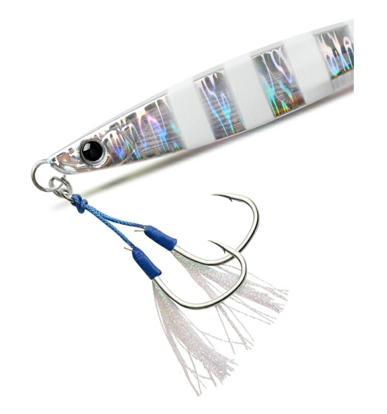 楽天市場】アシストフック ダブル 5組 セット 大型 ティンセル 付き 1