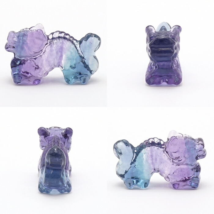 楽天市場】フローライト 龍ミニ彫り物 2024 干支 辰 浄化 天然石