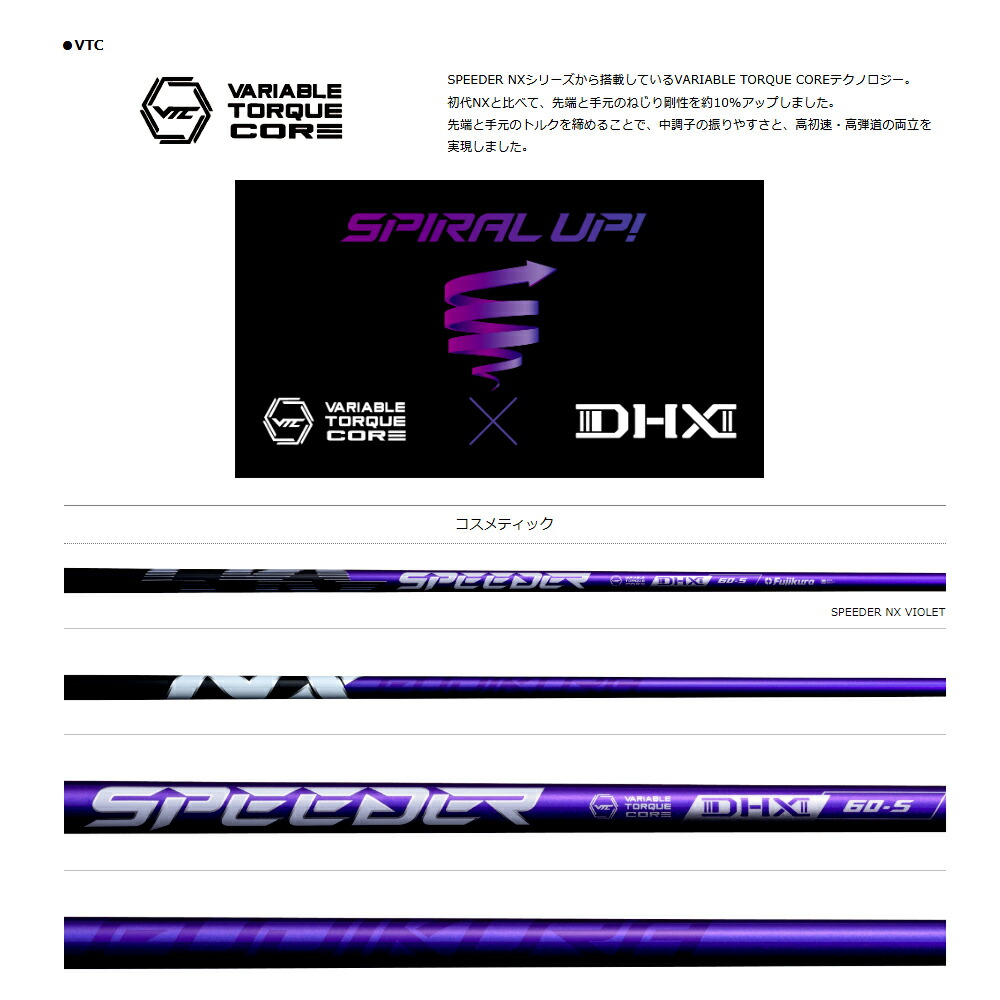 楽天市場】【スリーブ付き】Fujikura フジクラ SPEEDER NX VIOLET