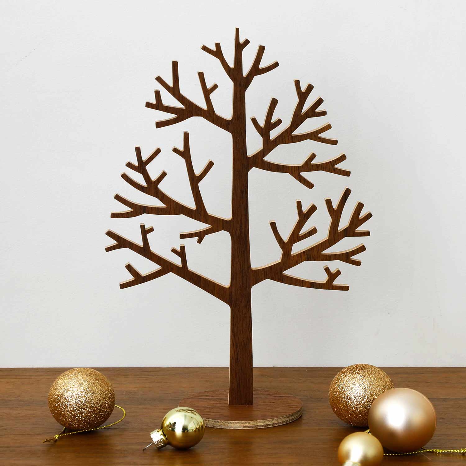 楽天市場】ウッドツリー(M) ウォールナット クリスマス 置物 飾り 木製