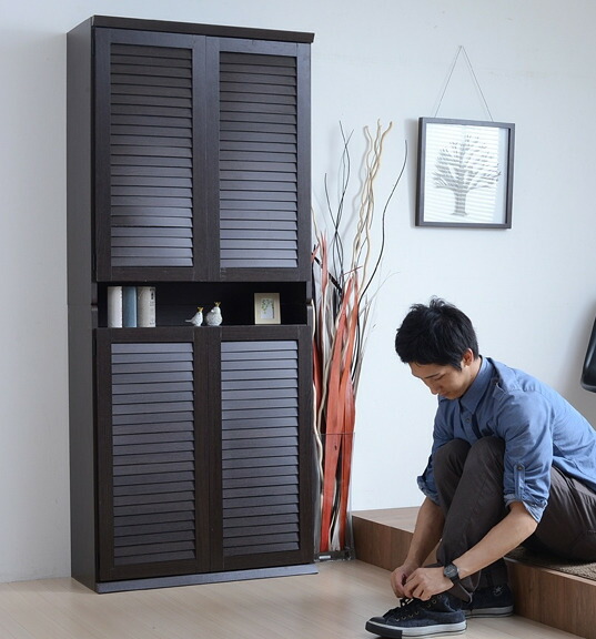 楽天市場】最大40足収納大容量シューズボックス下駄箱セパレート2連結