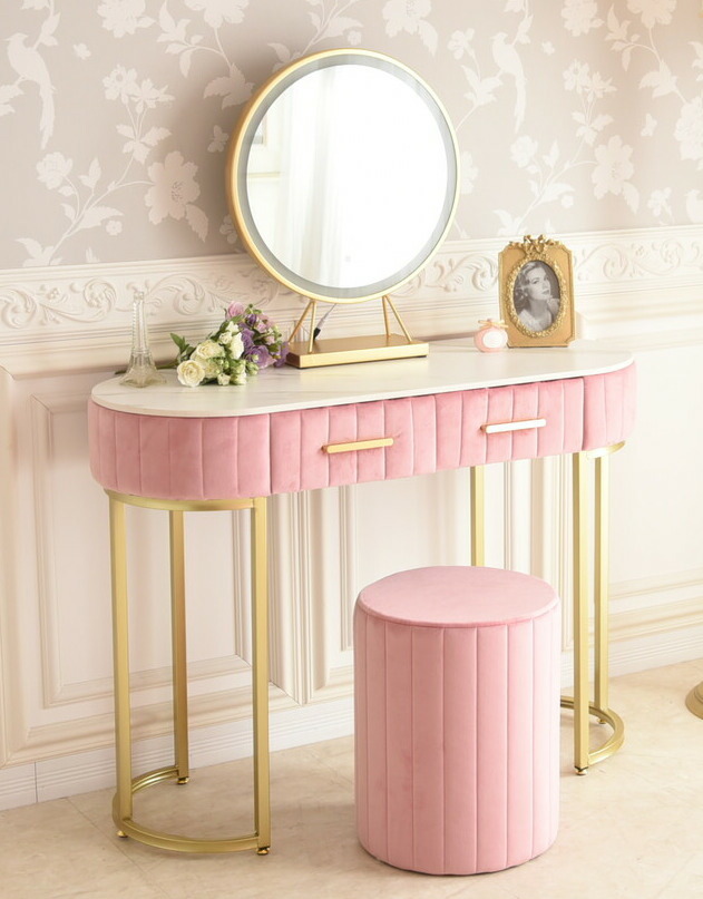 楽天市場】ドレッサー 鏡台 スツール ミラー 付 コンソールテーブル