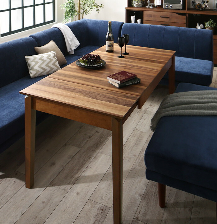 楽天市場】エクステンション 伸縮式 ダイニングテーブル ハイ ロー