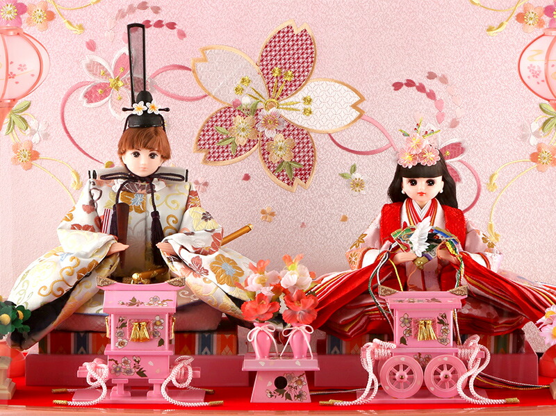 楽天市場】雛人形 特選 リカちゃん 久月 ひな人形 ケース飾り 親王飾り