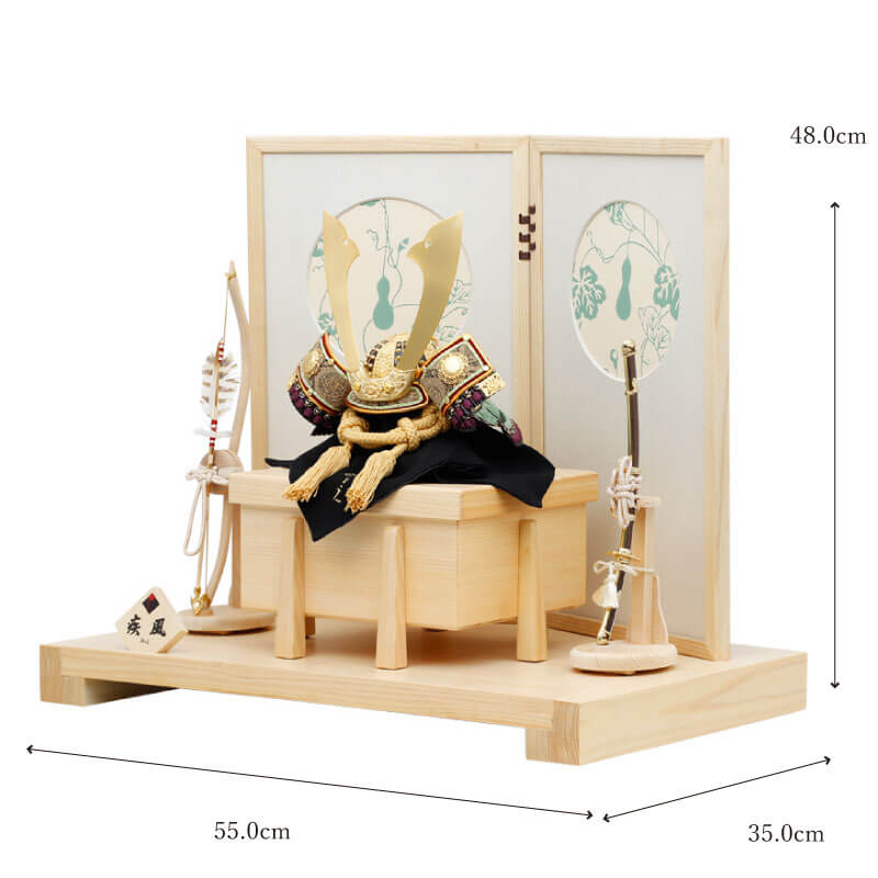 楽天市場】五月人形 兜飾り ☆ 疾風シリーズ - 飾り台セット