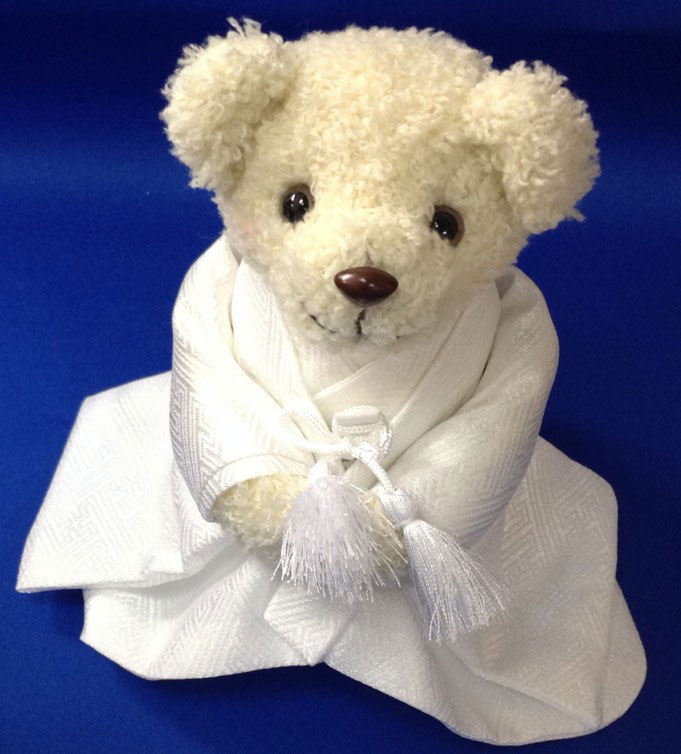 楽天市場】金屏風・赤もうせん付き 和装くまさん ウェディングベア完成