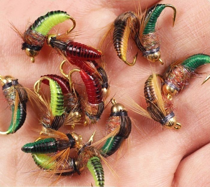 楽天市場】フライ テンカラ 毛バリ 8個 セット 12号 14号 4色 毛ばり