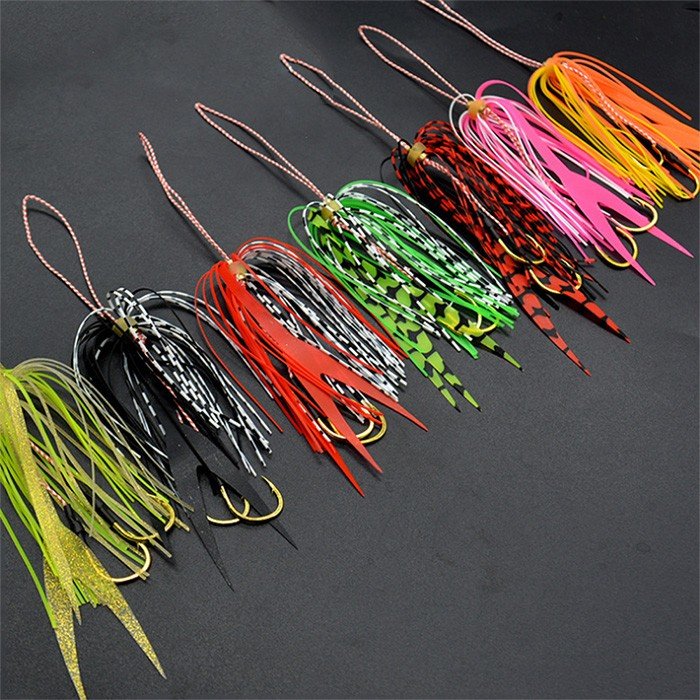 楽天市場】タイラバ スカート ダブルフック付 7色セット 14cm 2g 交換