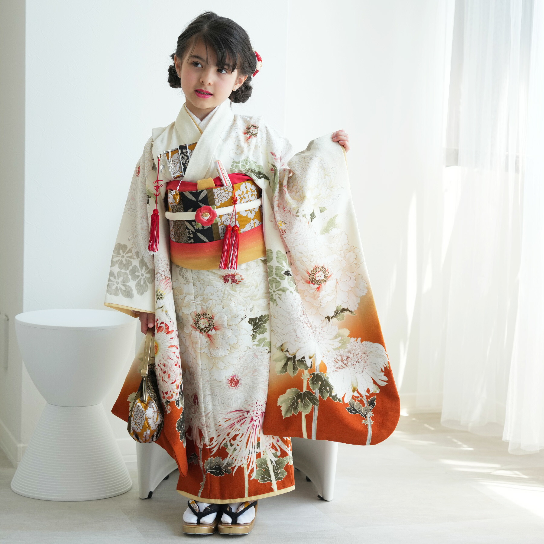 楽天市場】【レンタル】 七五三 7歳 着物 セット 芸艸堂 UNSODO 120cm