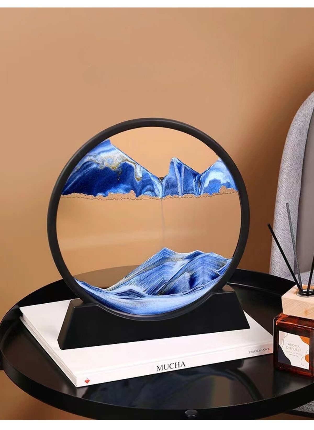 楽天市場】【最速配送】 サンドピクチャー オブジェ 砂漠 砂時計 置物