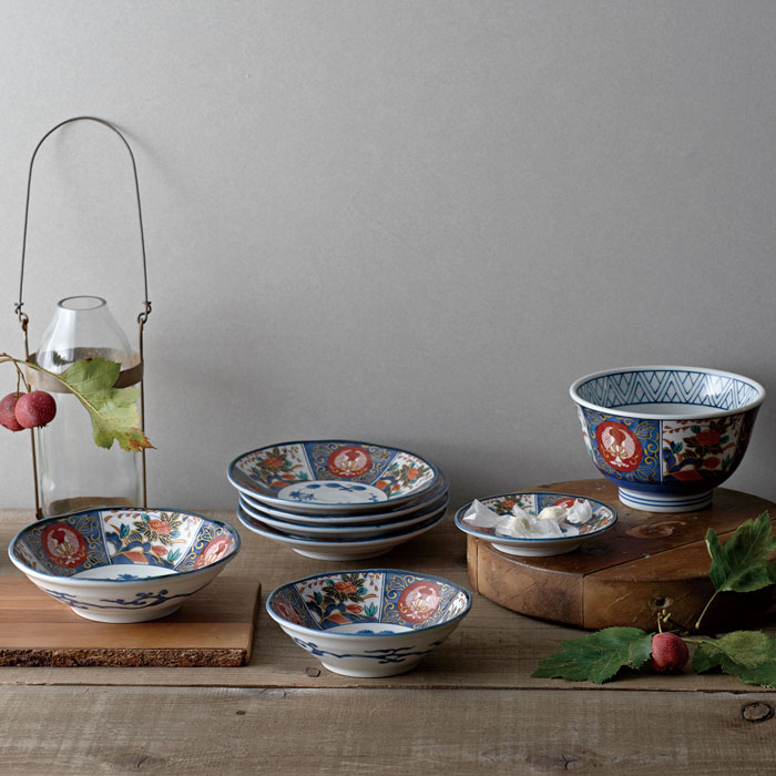 楽天市場】錦彩古伊万里美濃焼ブルーム大丼ペア径14.5cm材質：磁器