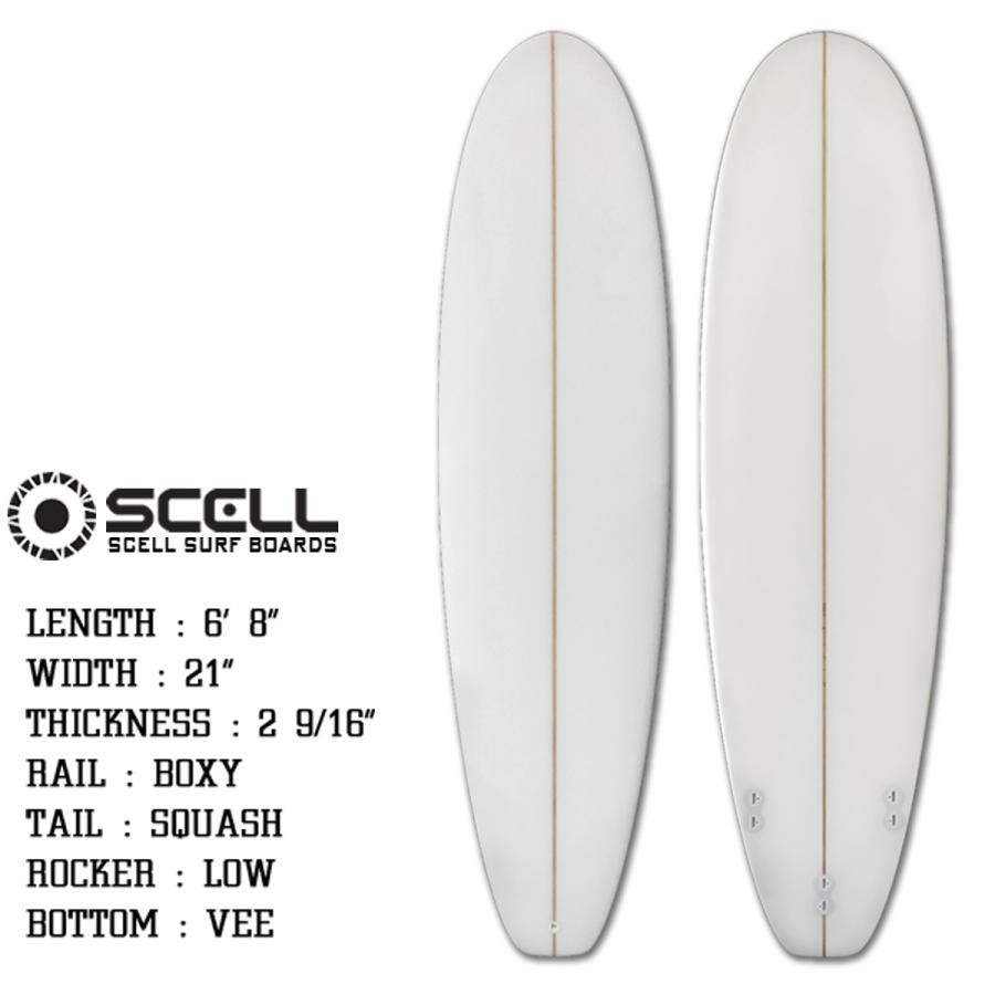 楽天市場】サーフボード ファンボード 6'8 クリア ホワイト 白
