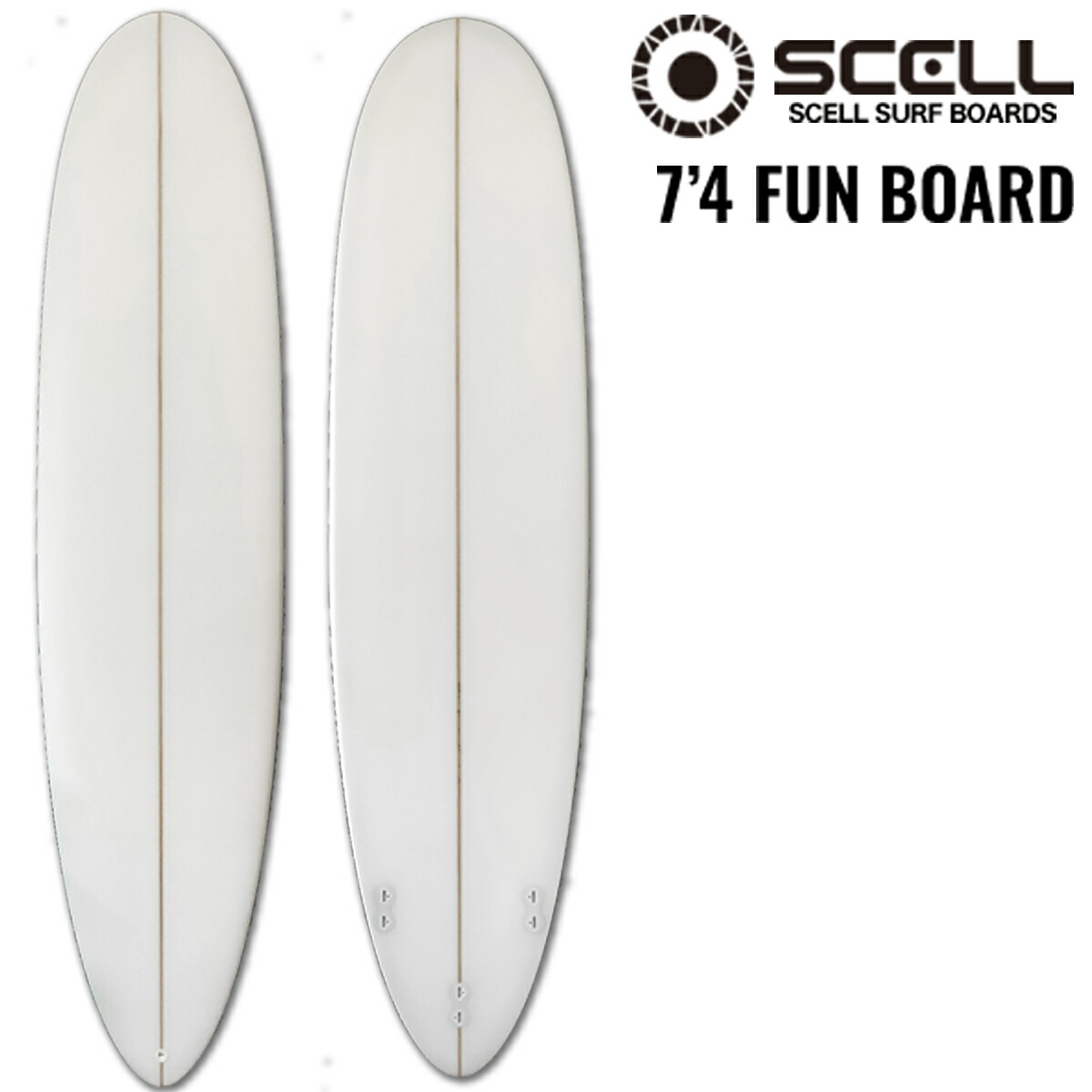 楽天市場】scell サーフボード 7'4の通販