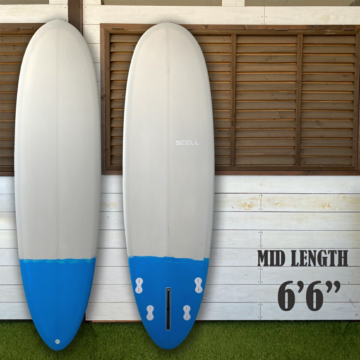 楽天市場】サーフボード ミッドレングス 6'6 GB MIDLENGTH フィン付