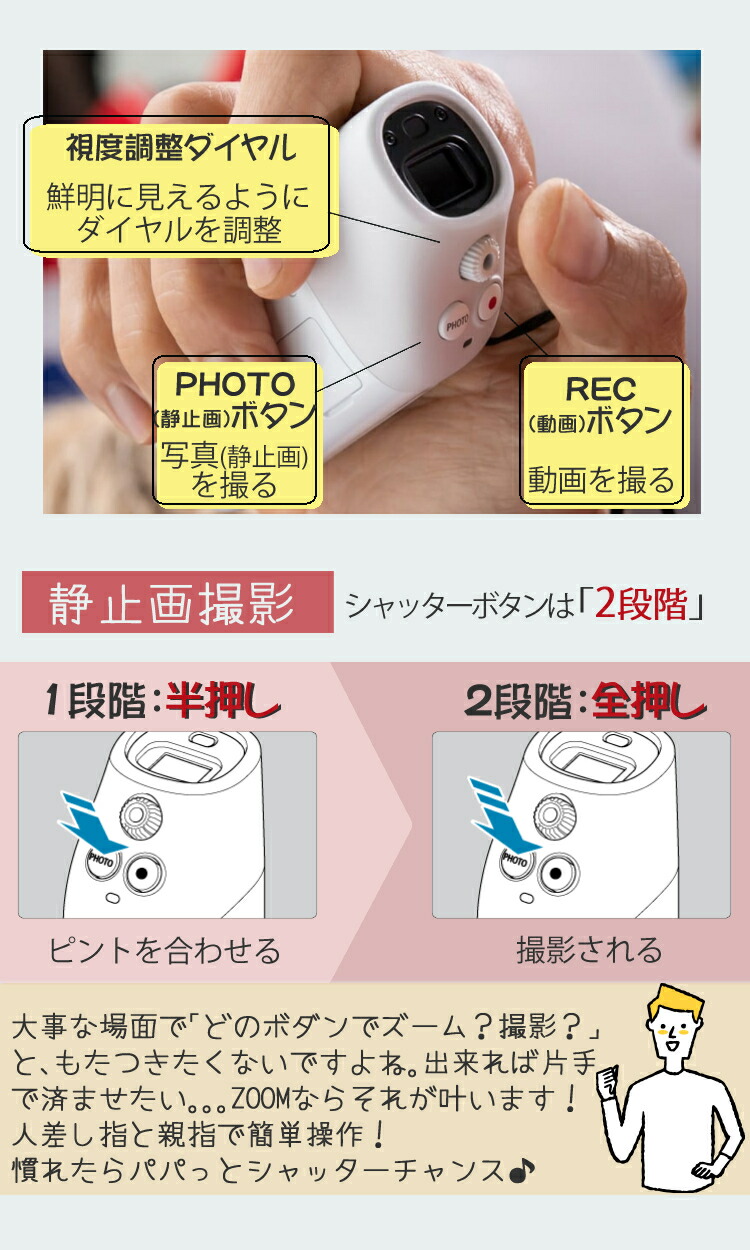 楽天市場】(microSDHCカード＆USBアダプター付)望遠鏡型デジカメ