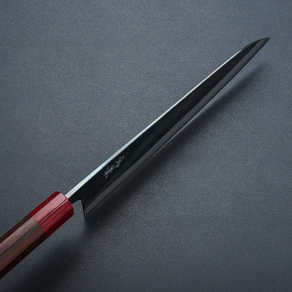 楽天市場】元兼 和牛刀 210mm 両刃 青紙スーパー 割込み 黒打ち仕上げ