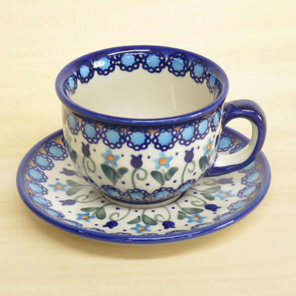 楽天市場】ポーリッシュポタリー カップ＆ソーサー 花柄 陶器