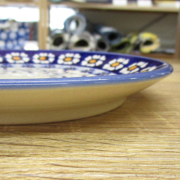 楽天市場】ポーリッシュポタリー プレート 17cm パン皿 ケーキ皿 花柄