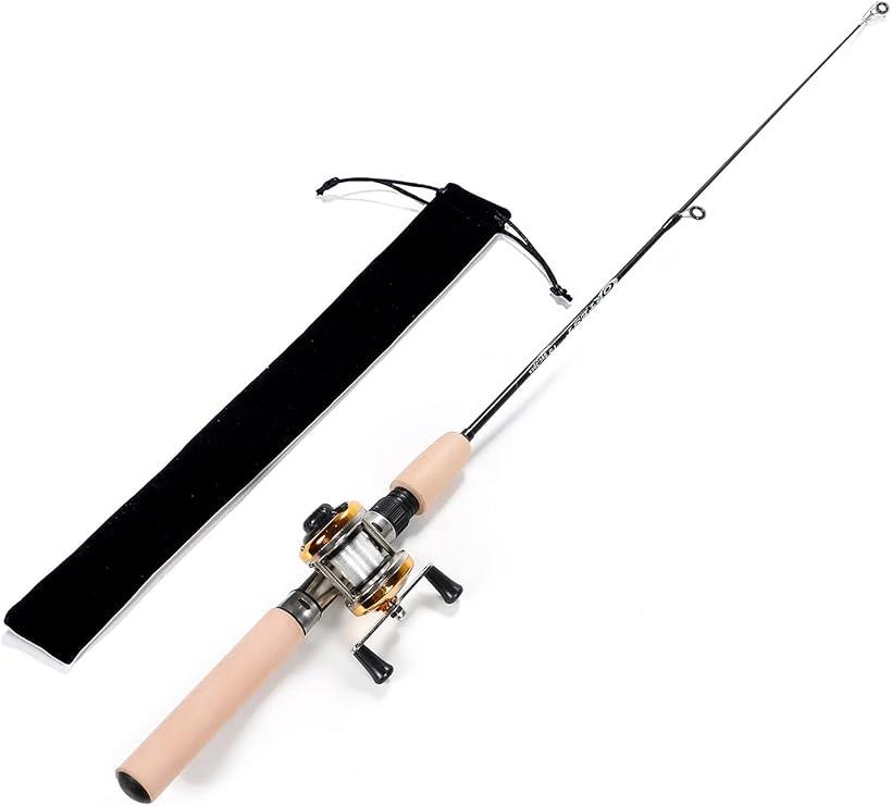 楽天市場】釣竿セット/コンパクトロッド 両軸リール 75cm 穴釣り
