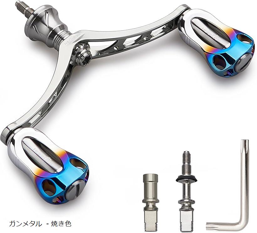 楽天市場】98mm リール ハンドル 22mm ノブ 搭載 シマノ ダイワ 通用