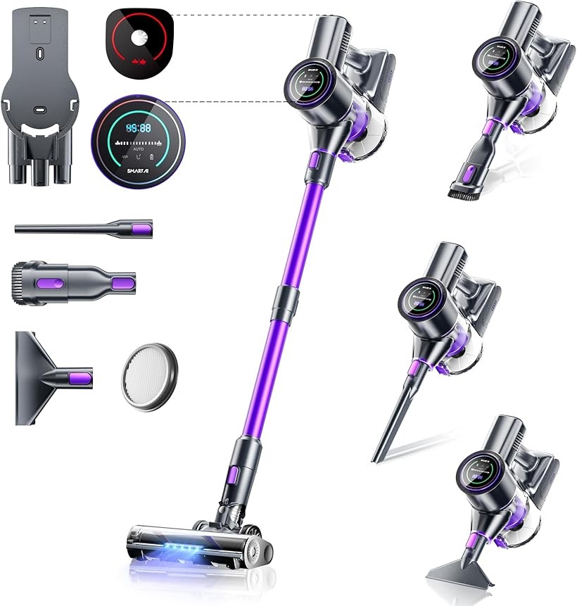 楽天市場】コードレス掃除機 33Kpa 2つのLCDタッチディスプレイ ほこり