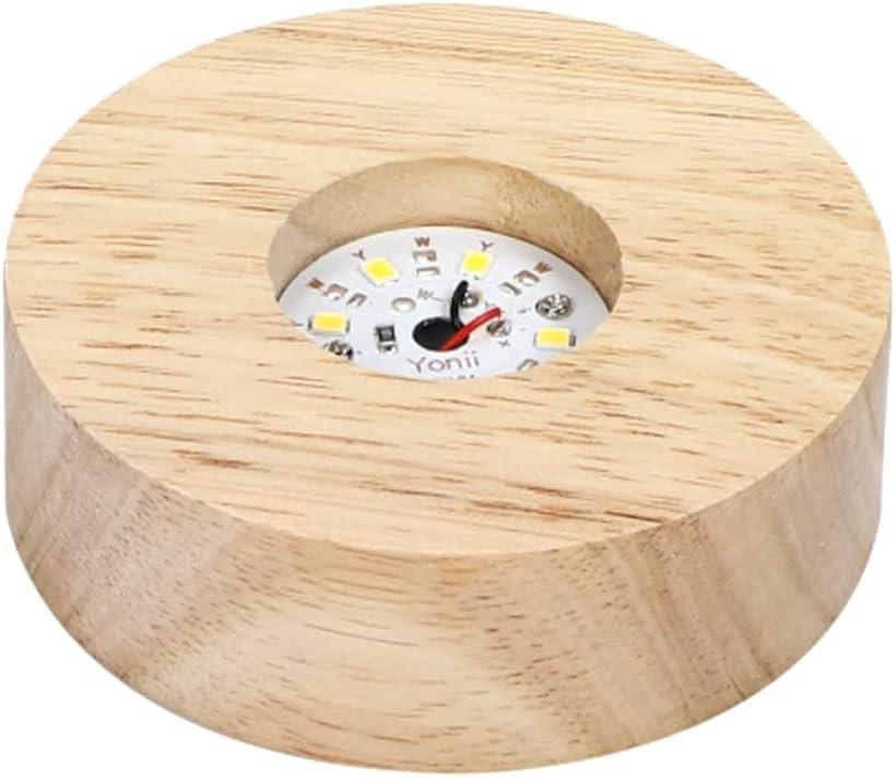 楽天市場】木製 ディスプレイ スタンド LED ライト ベース 水晶玉 台座