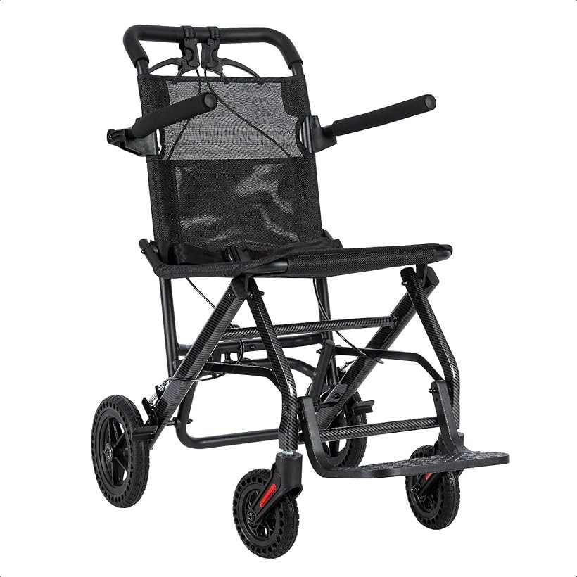 楽天市場】車椅子 簡易車椅子 介助式 折りたたみ 超軽量 6.3kg