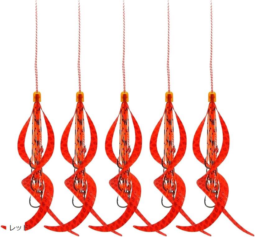 楽天市場】タイラバ ネクタイ スカート フック 3本針 5個セット 交換用