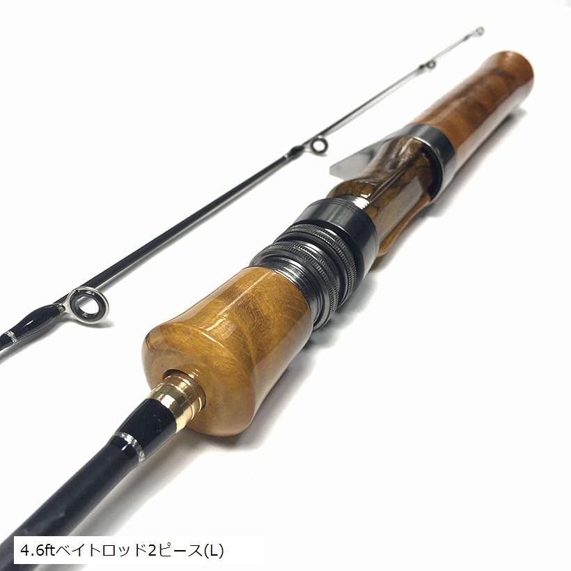 楽天市場】4.6フィート ベイトロッド 2ピース L クスノキグリップ 渓流